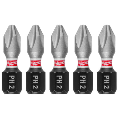 SHOCKWAVE Impact Duty 1" Phillips #2 Insert Bits - 1 Pack