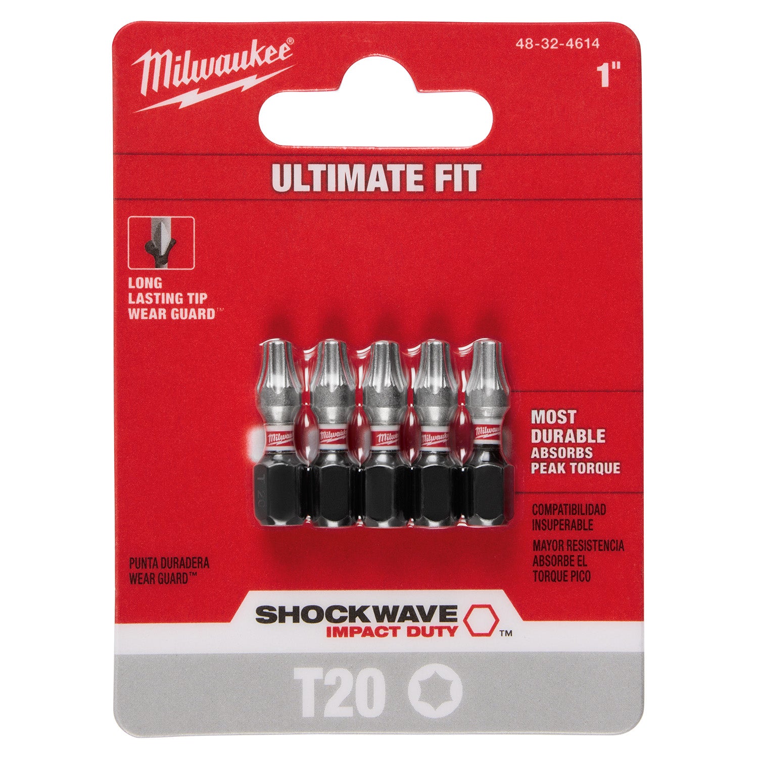 SHOCKWAVE Impact Duty 1 TORX T20 Insert Bits - 1 Pack