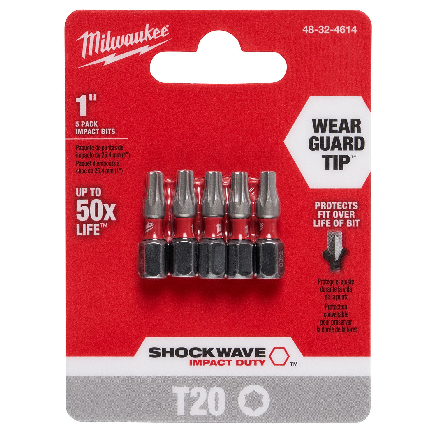 SHOCKWAVE Impact Duty 1 TORX T20 Insert Bits - 1 Pack