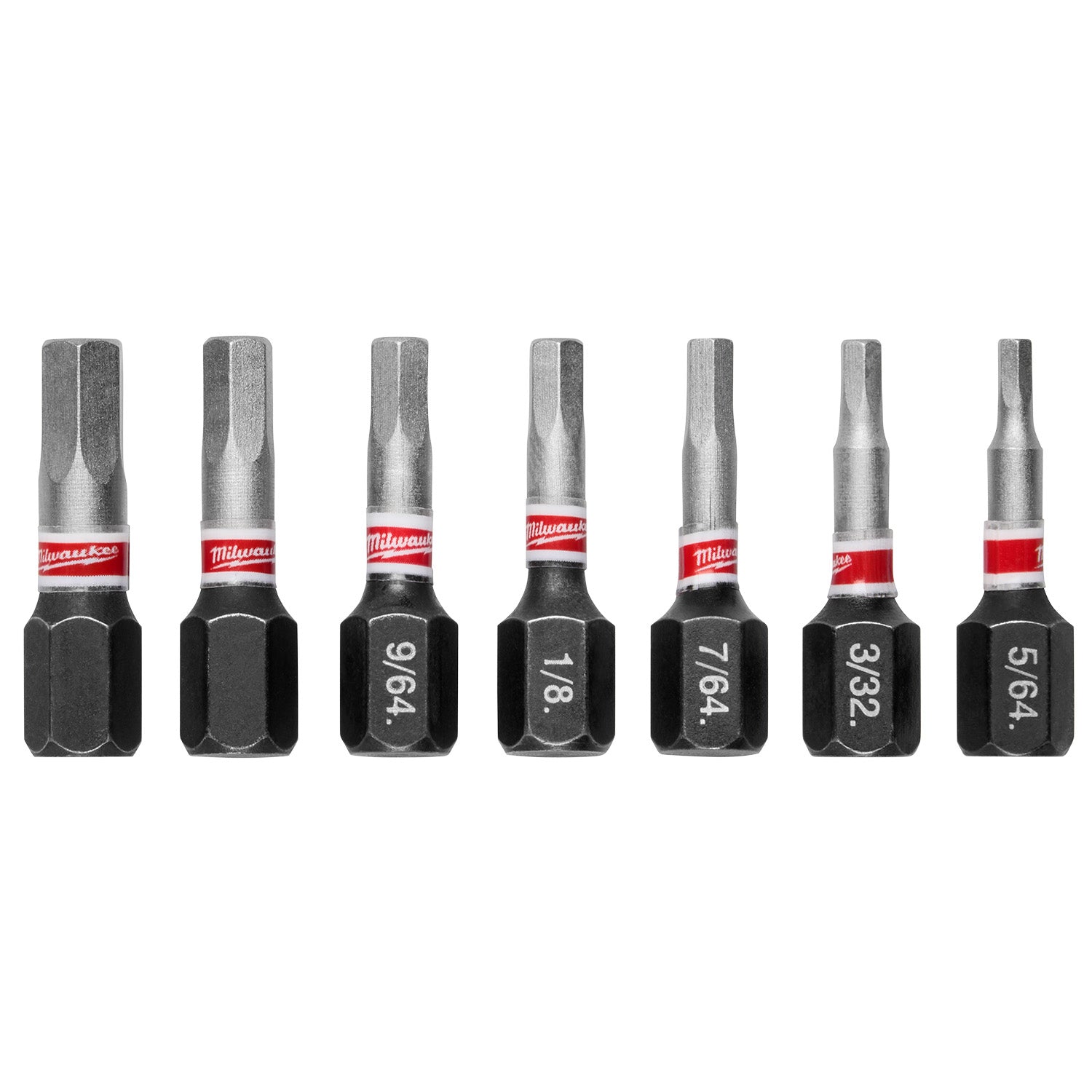 7PC SHOCKWAVE Impact Duty 1" Hex Security Insert Bit Set