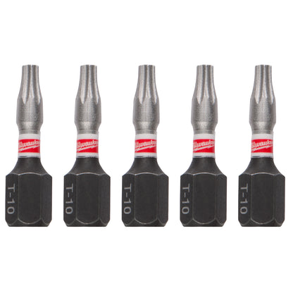 SHOCKWAVE Impact Duty 1"TORX T10 Insert Bits  - 10 Pack