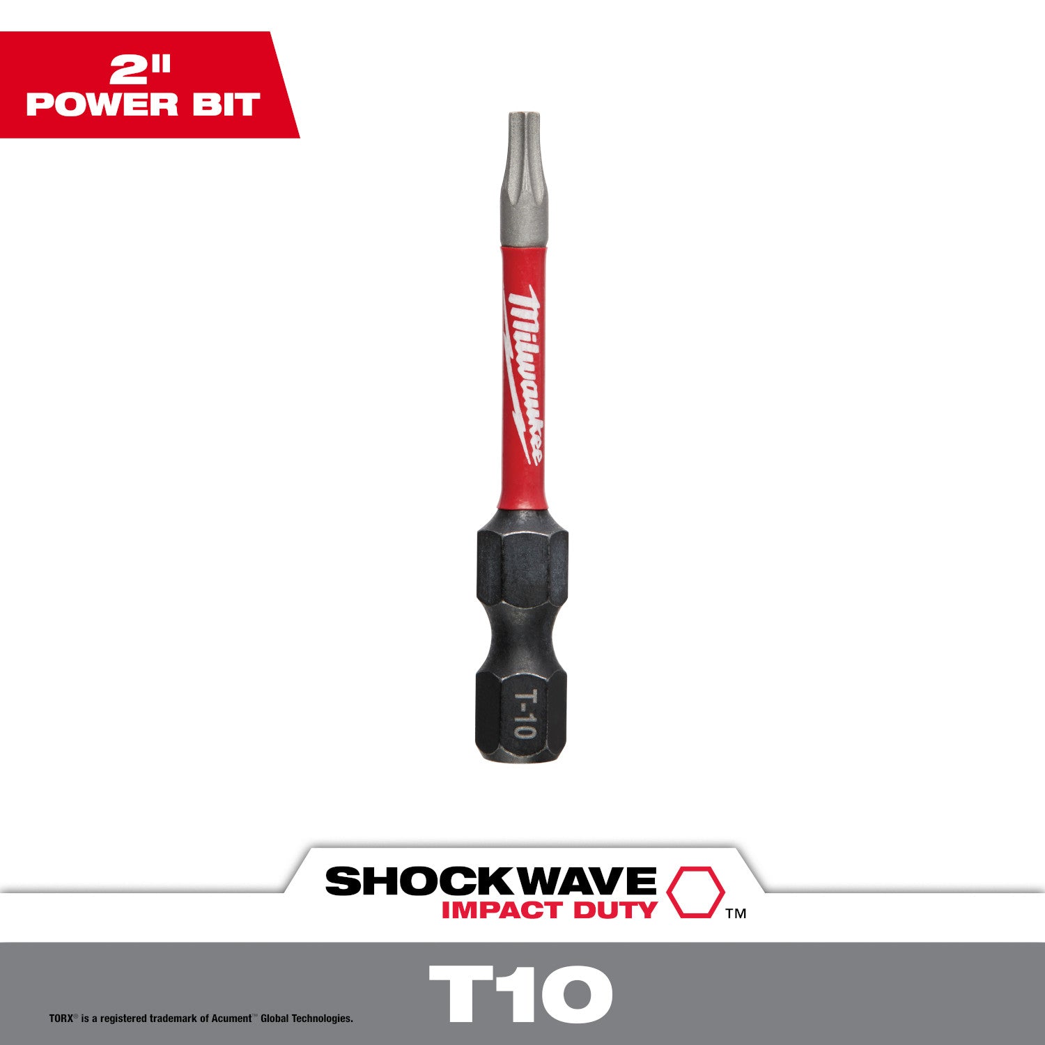 SHOCKWAVE Impact Duty 2" Square Recess #2 Power Bit