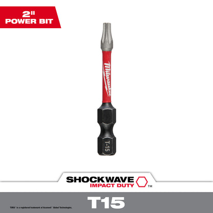 SHOCKWAVE Impact Duty 2" Square Recess #3 Power Bit