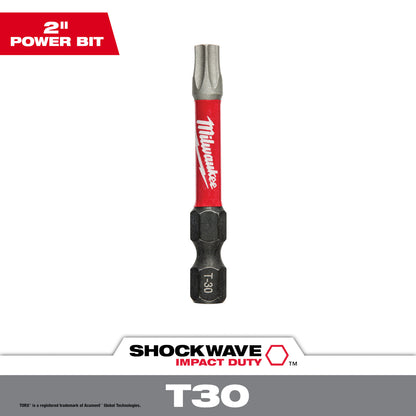 SHOCKWAVE Impact Duty 2"TORX T30 Power Bit
