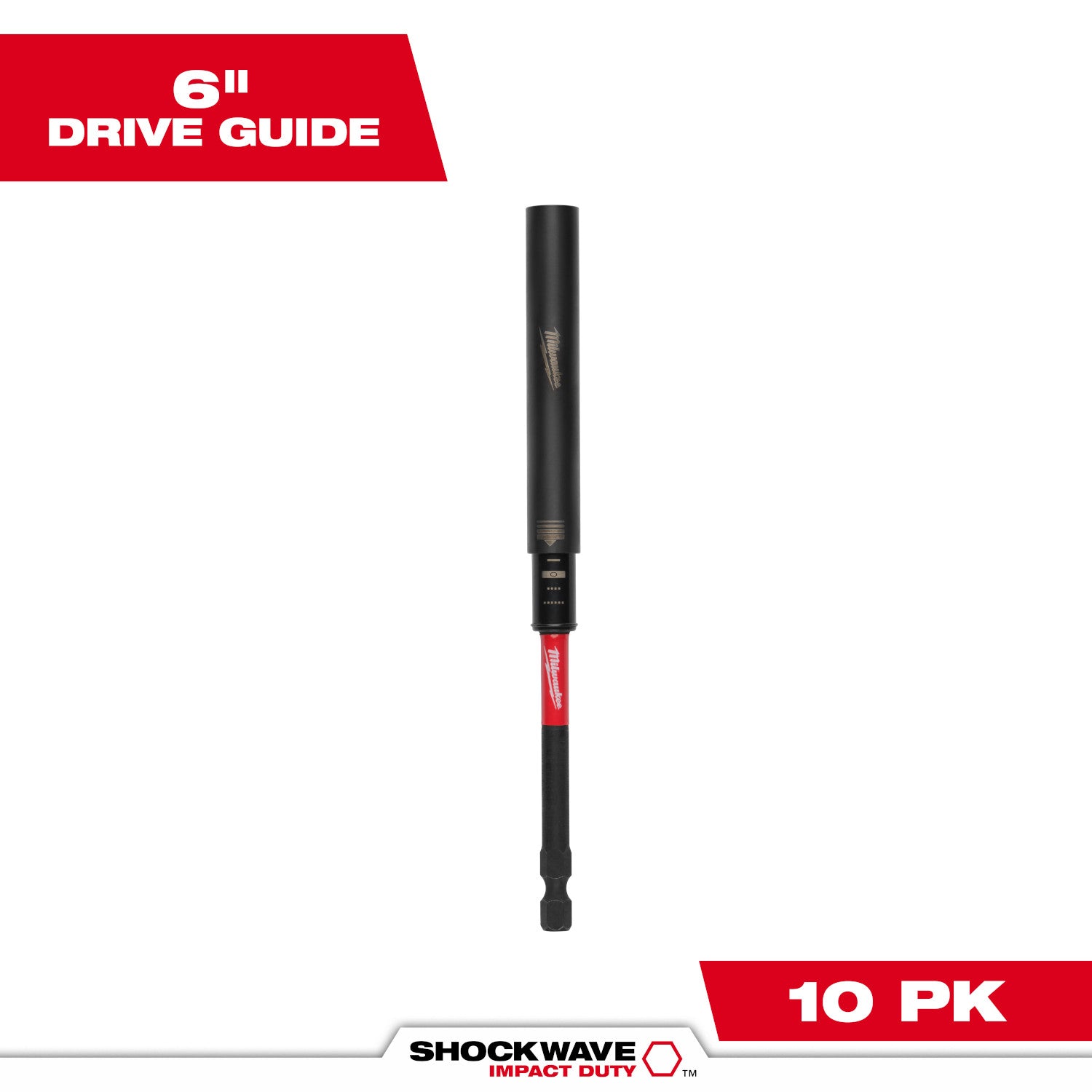 SHOCKWAVE Impact Duty 6" Magnetic Drive Guide - 10 Pack