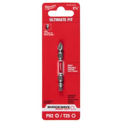 SHOCKWAVE PH2/SL #10 Impact Duty Double Ended Bit