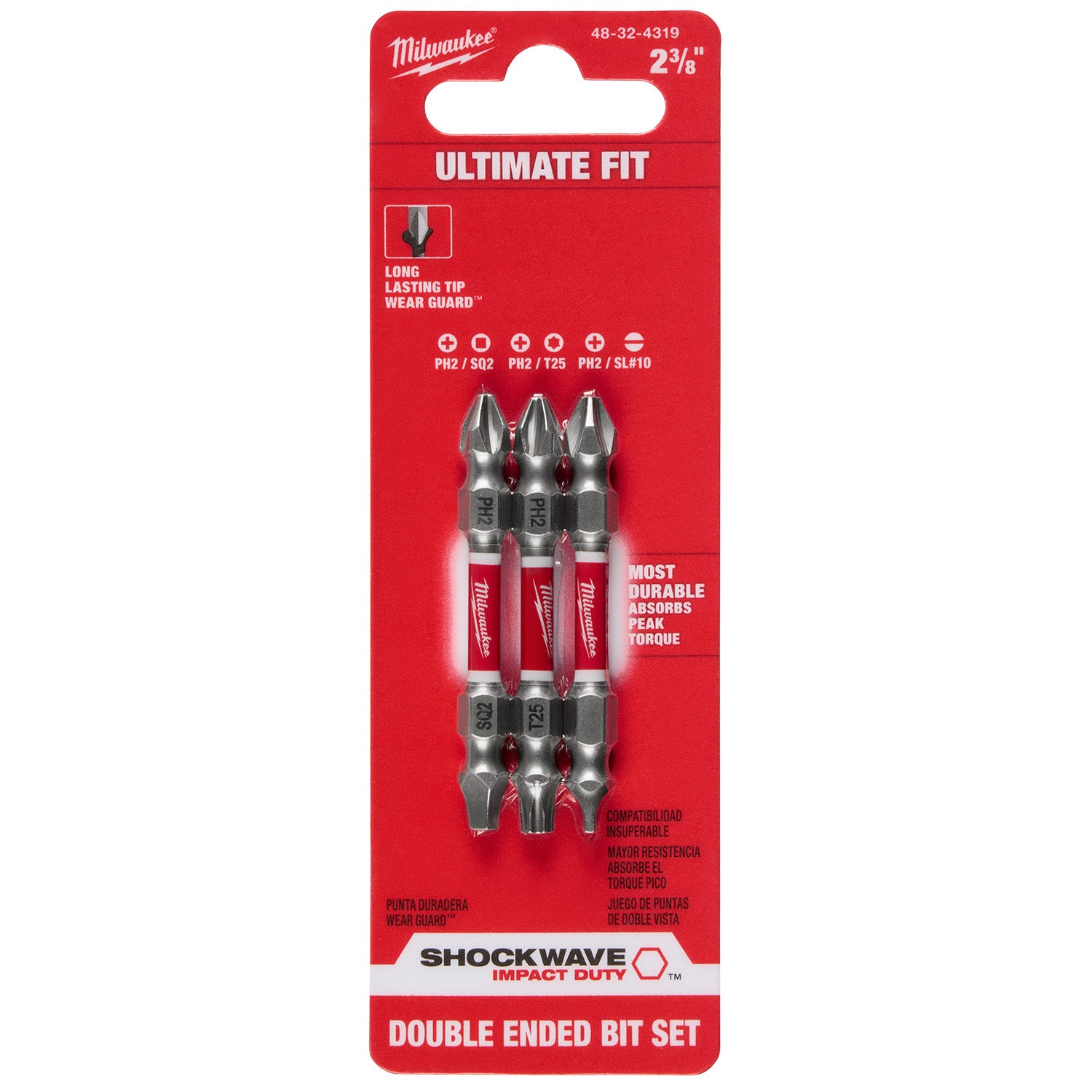 SHOCKWAVE PH2/T25 Impact Duty Double Ended Bit