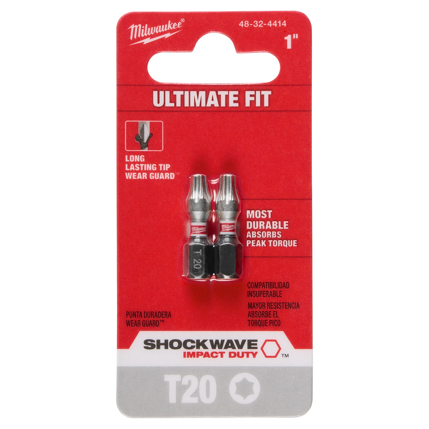 SHOCKWAVE Impact Duty 1" Phillips #2 Insert Bits