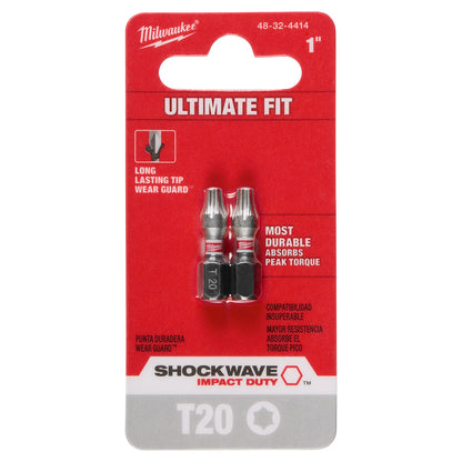 SHOCKWAVE Impact Duty 1" Phillips #2 Insert Bits