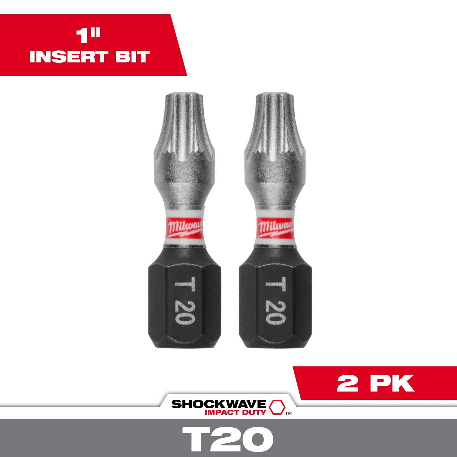 SHOCKWAVE Impact Duty 1" Phillips #2 Insert Bits