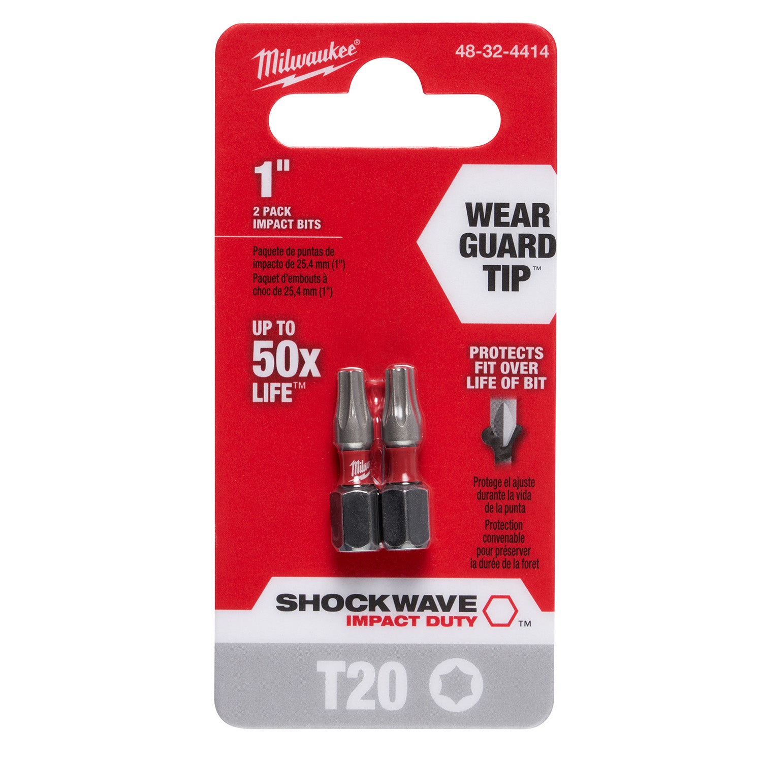 SHOCKWAVE Impact Duty 1" Phillips #2 Insert Bits