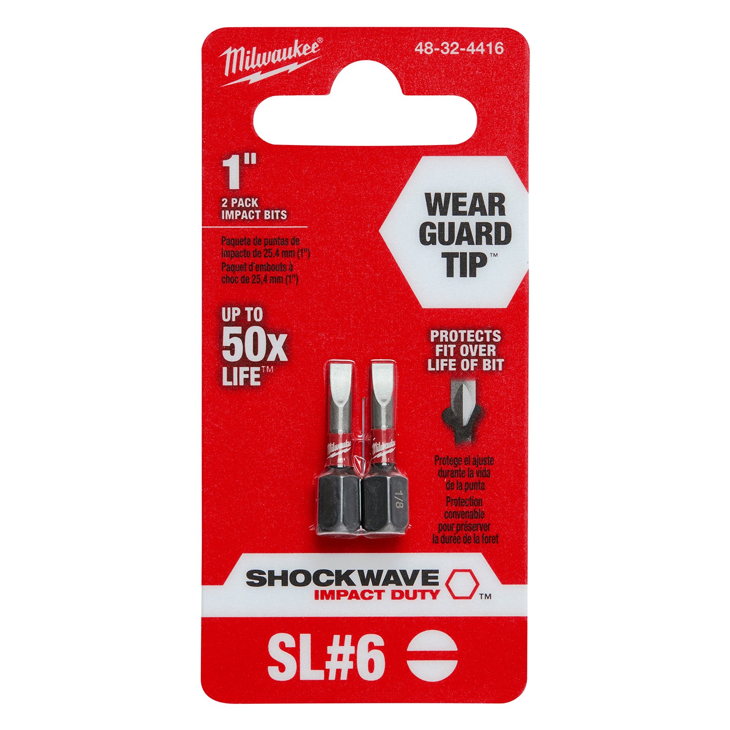 SHOCKWAVE Impact Duty 1" Phillips #3 Insert Bits 2 Pack