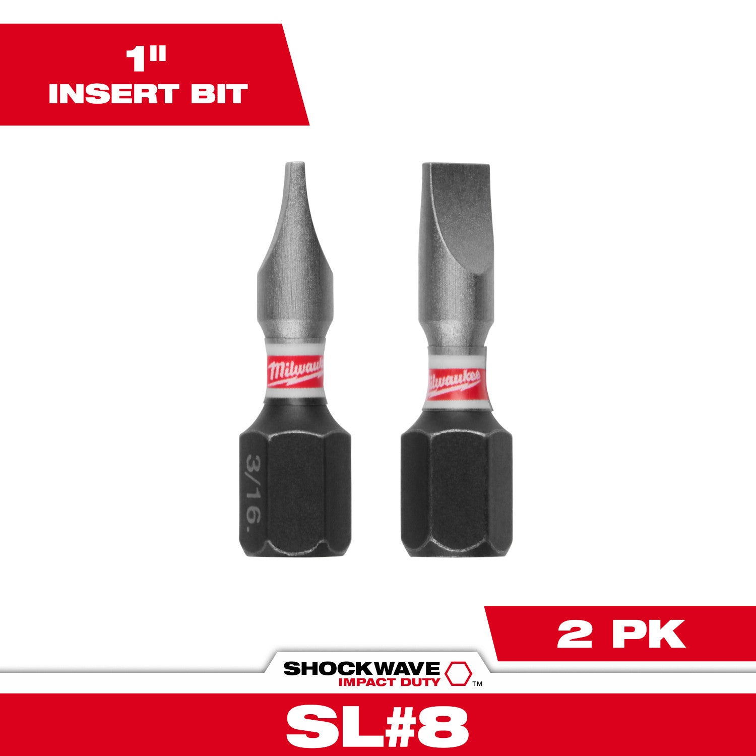 SHOCKWAVE Impact Duty 1" TORX T20 Insert Bits 2 Pack