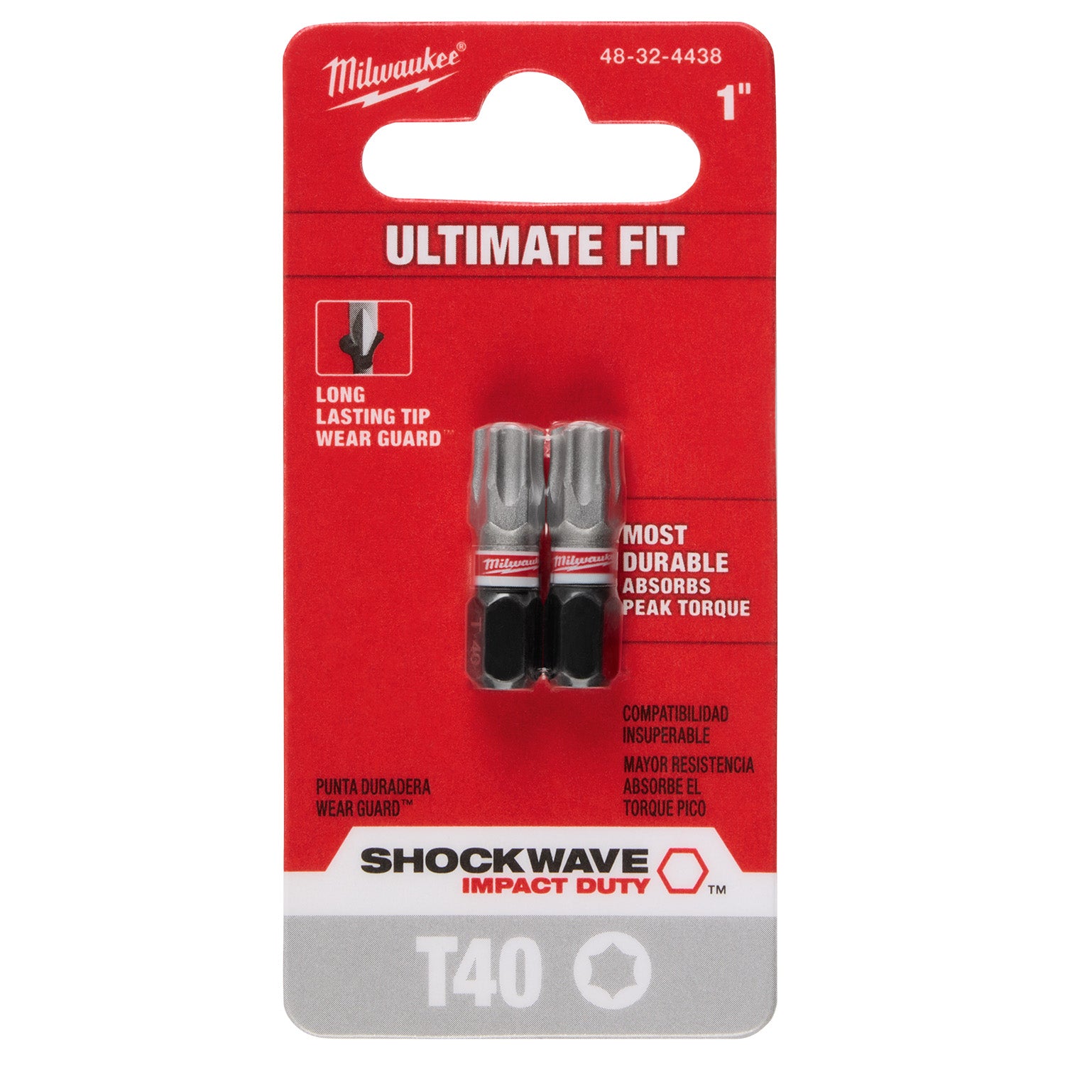 SHOCKWAVE Impact Duty 1" Pozidriv #3 Insert Bits 2 Pack