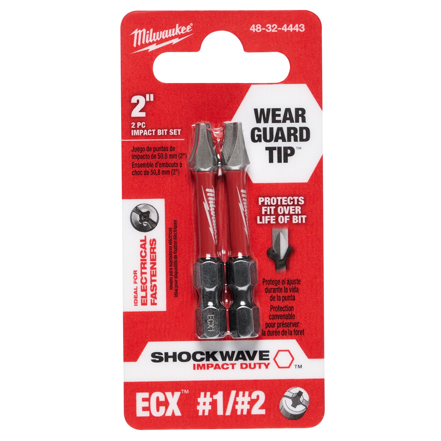 SHOCKWAVE Impact Duty 1" T40 INSERT BIT 2Pk