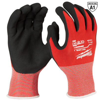 Gants enduits de nitrile de niveau 1 - L