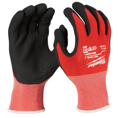 Gants enduits de nitrile de niveau 1 - L