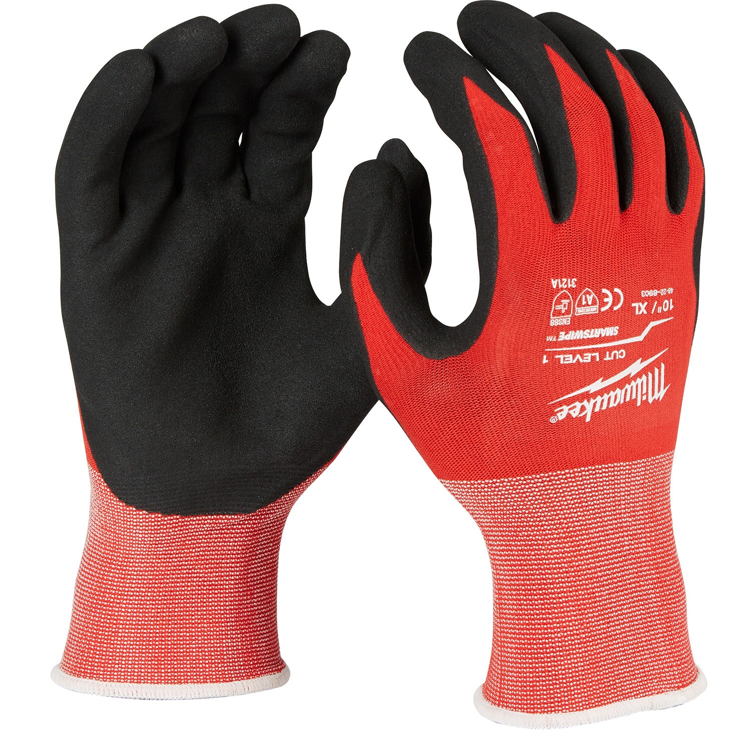 Gants enduits de nitrile de niveau 1 - XL