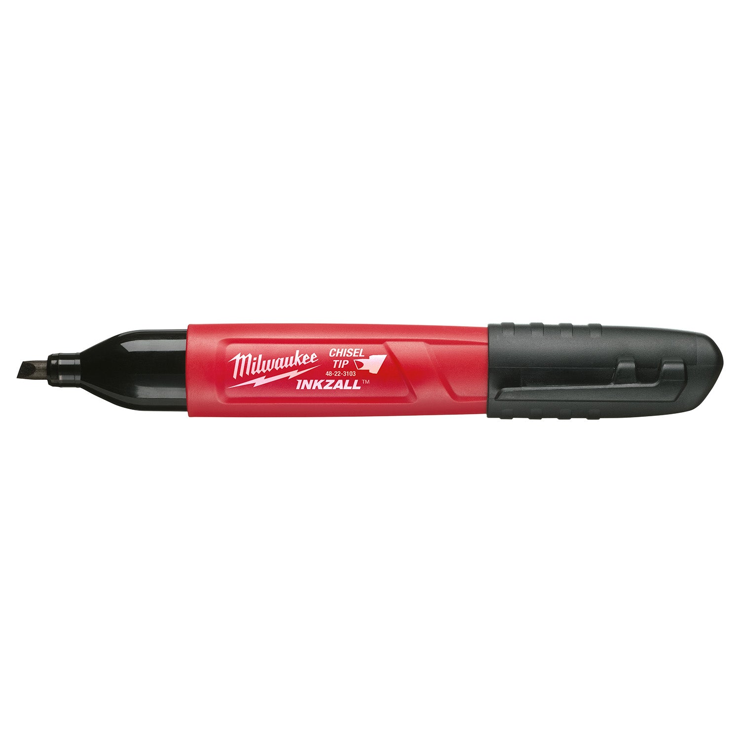 INKZALL Marqueur à pointe biseautée noir