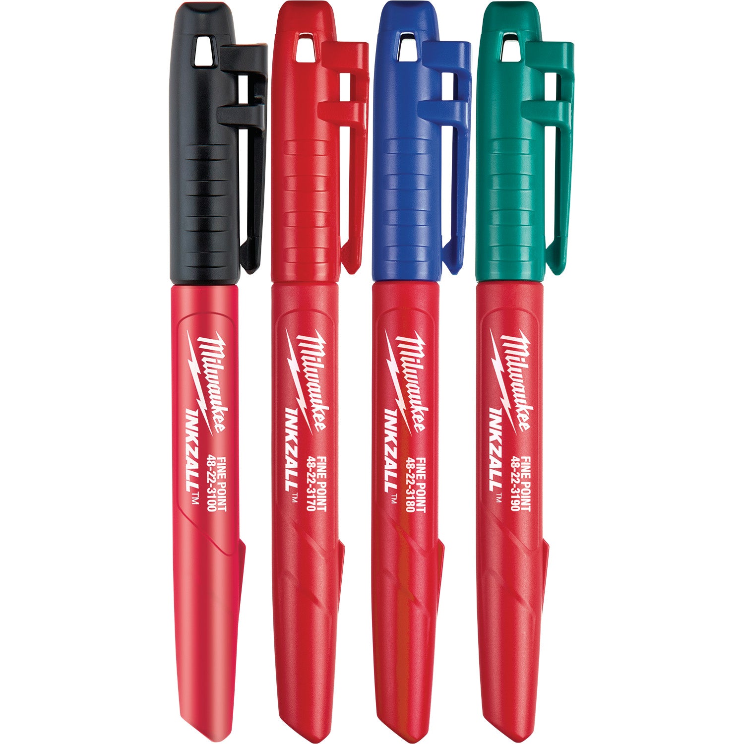 4PK INKZALL Color Fine Point Marker