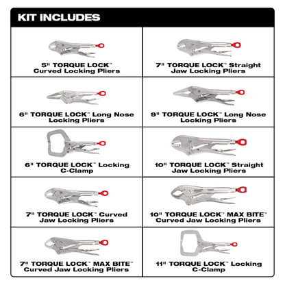 Kit de 10 pinces TORQUE LOCK&TRADE