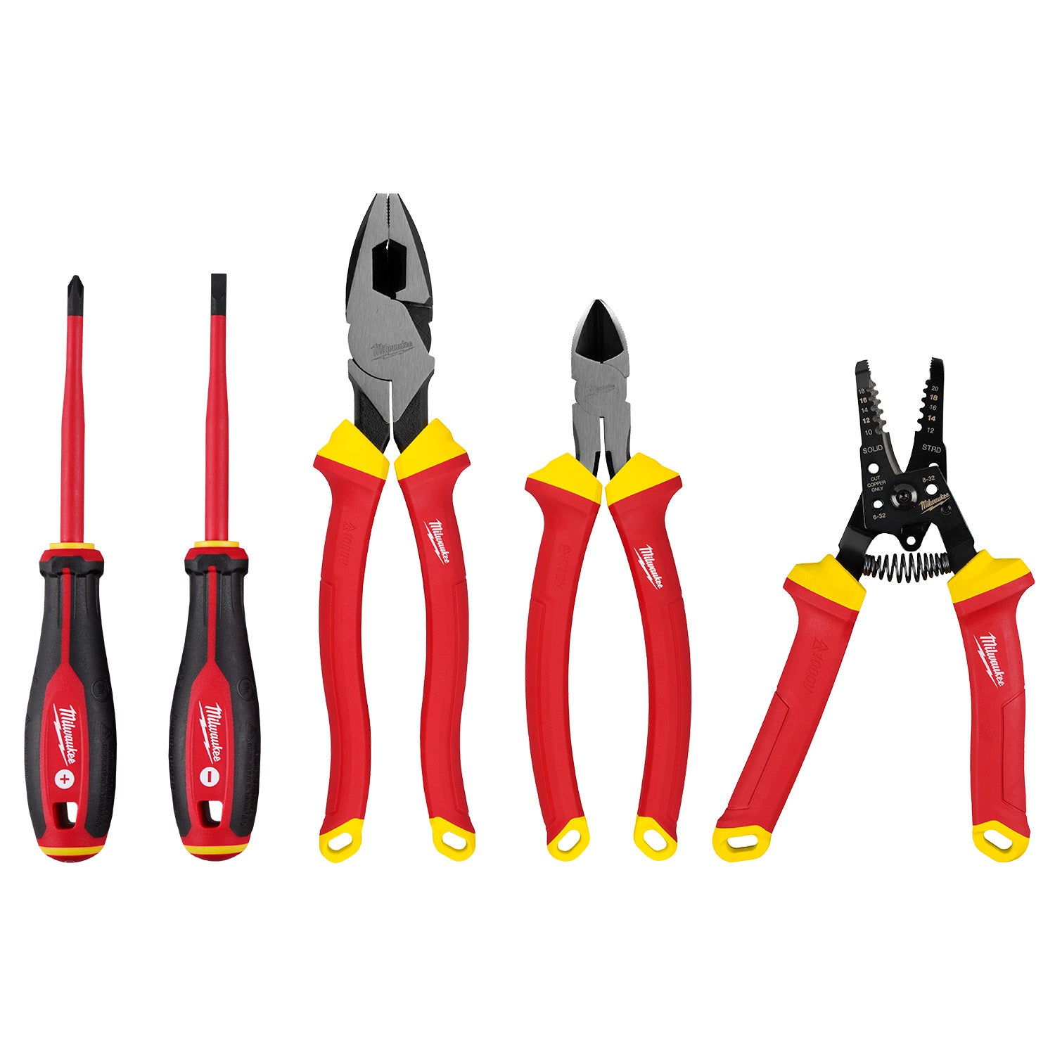 Jeu d'outils à main isolés 1000V 5 PC