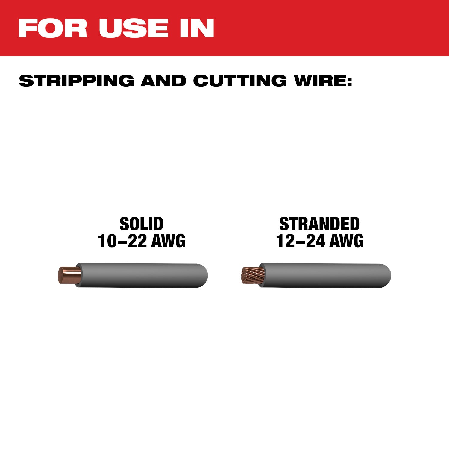 Pince à dénuder et coupe-fil compact réglable 10-24 AWG