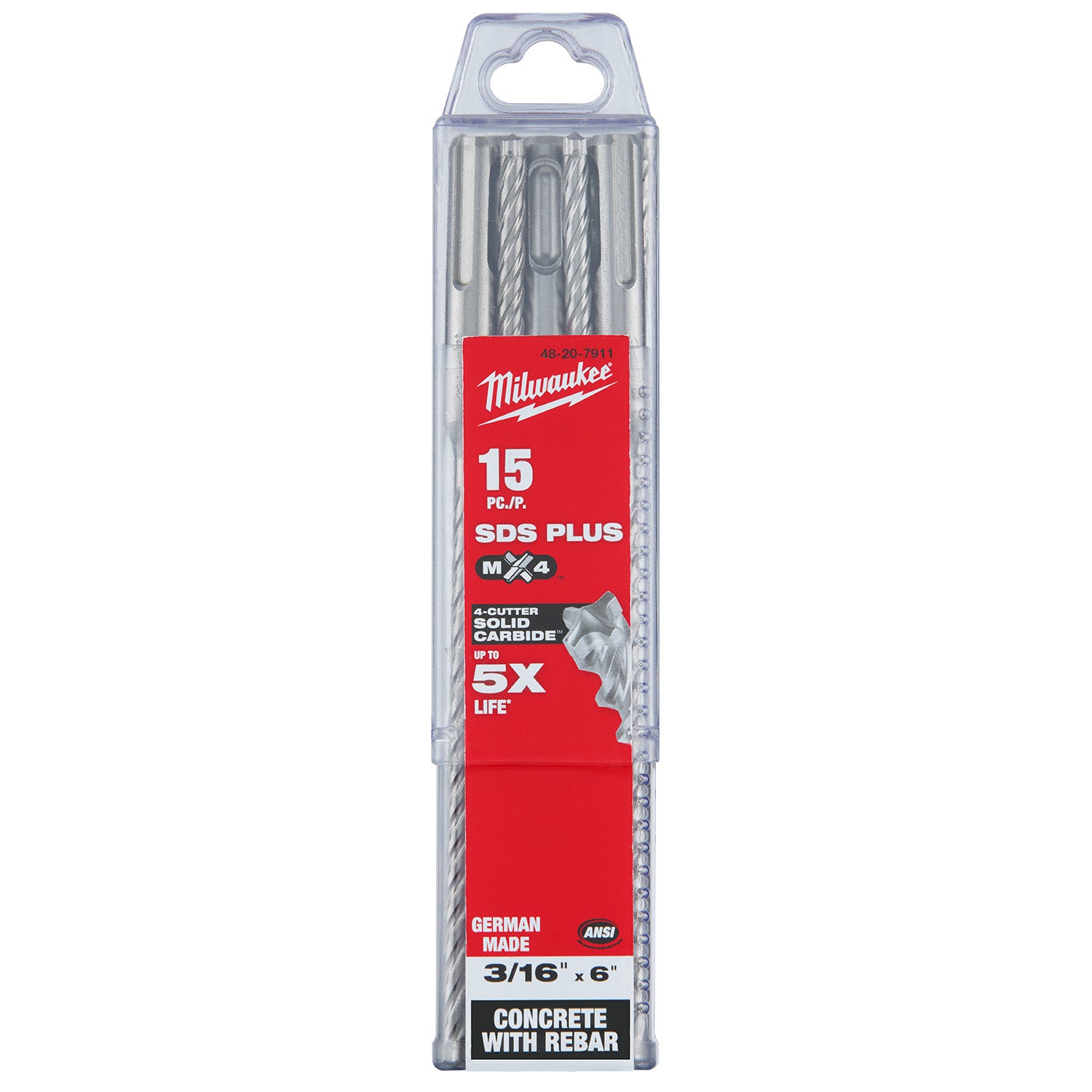 SDS Plus 4CT MX4 3/16" X 4" X 6" Bulk 15