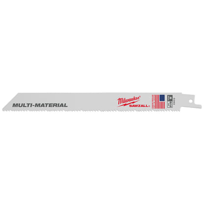 Lame SAWZALL 8" 8/12 TPI pour multi-matériaux (25 PK)