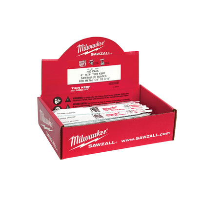 6" 10 TPI SAWZALL Blade for Thick Metal  - 10 Pack