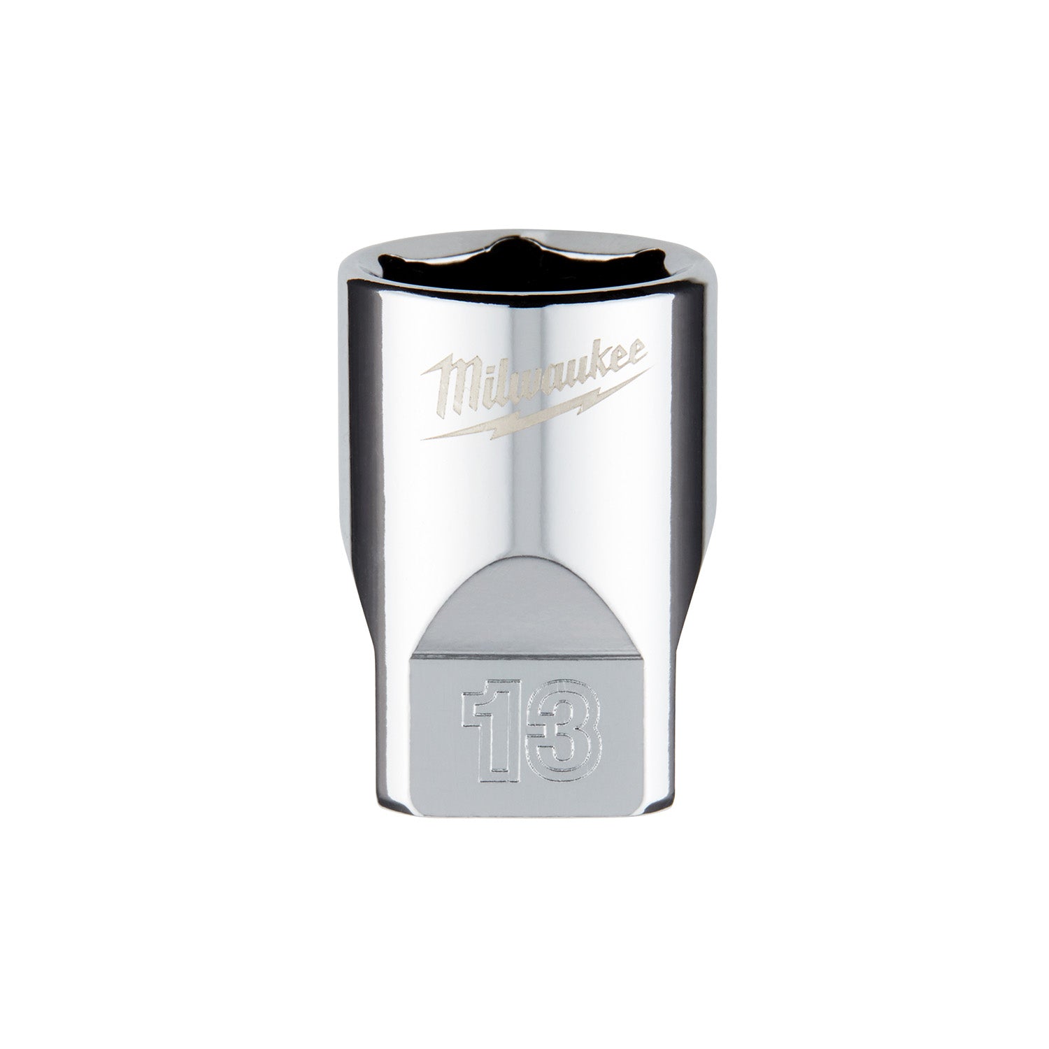 Douille métrique 13 mm à entraînement 1/4" avec QUATRE COTES PLATES