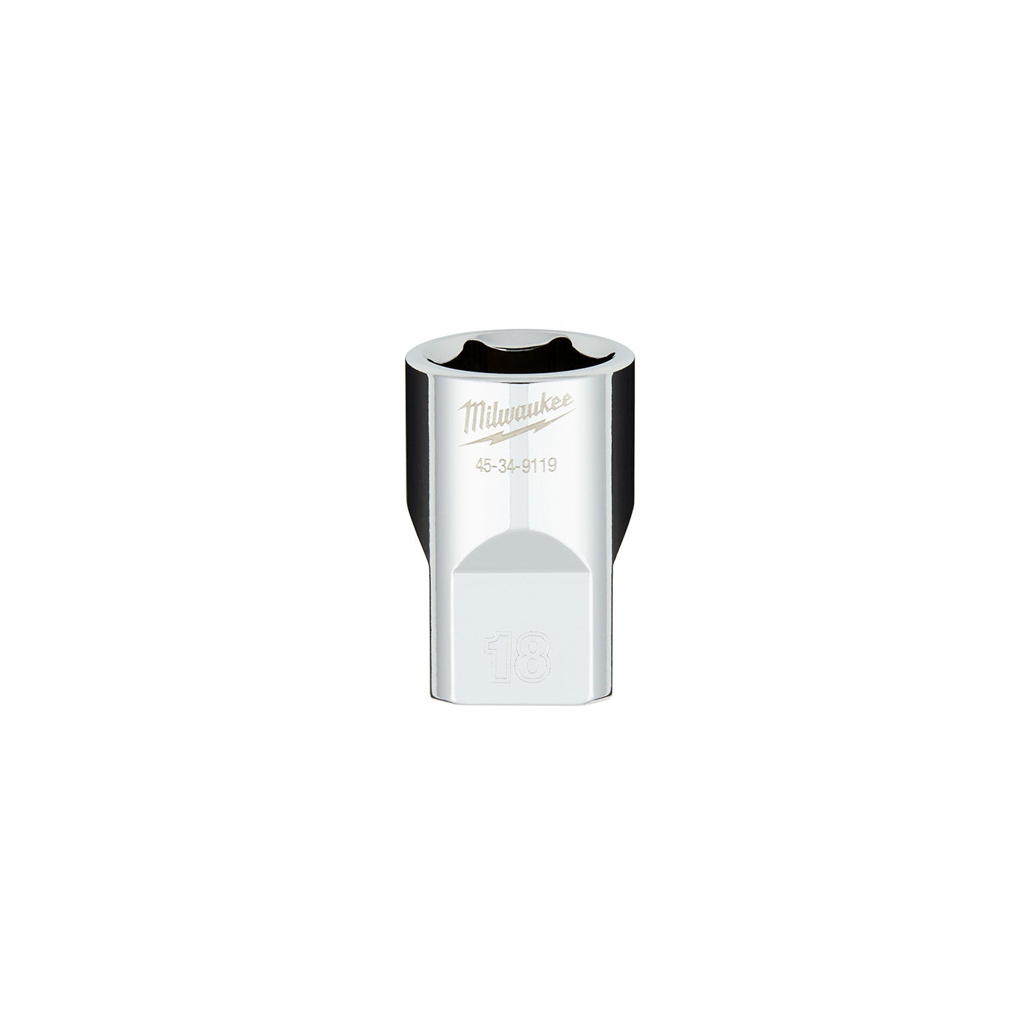 1/2" Drive 18MM Metric 6-Point Socket with FOUR FLAT Sides