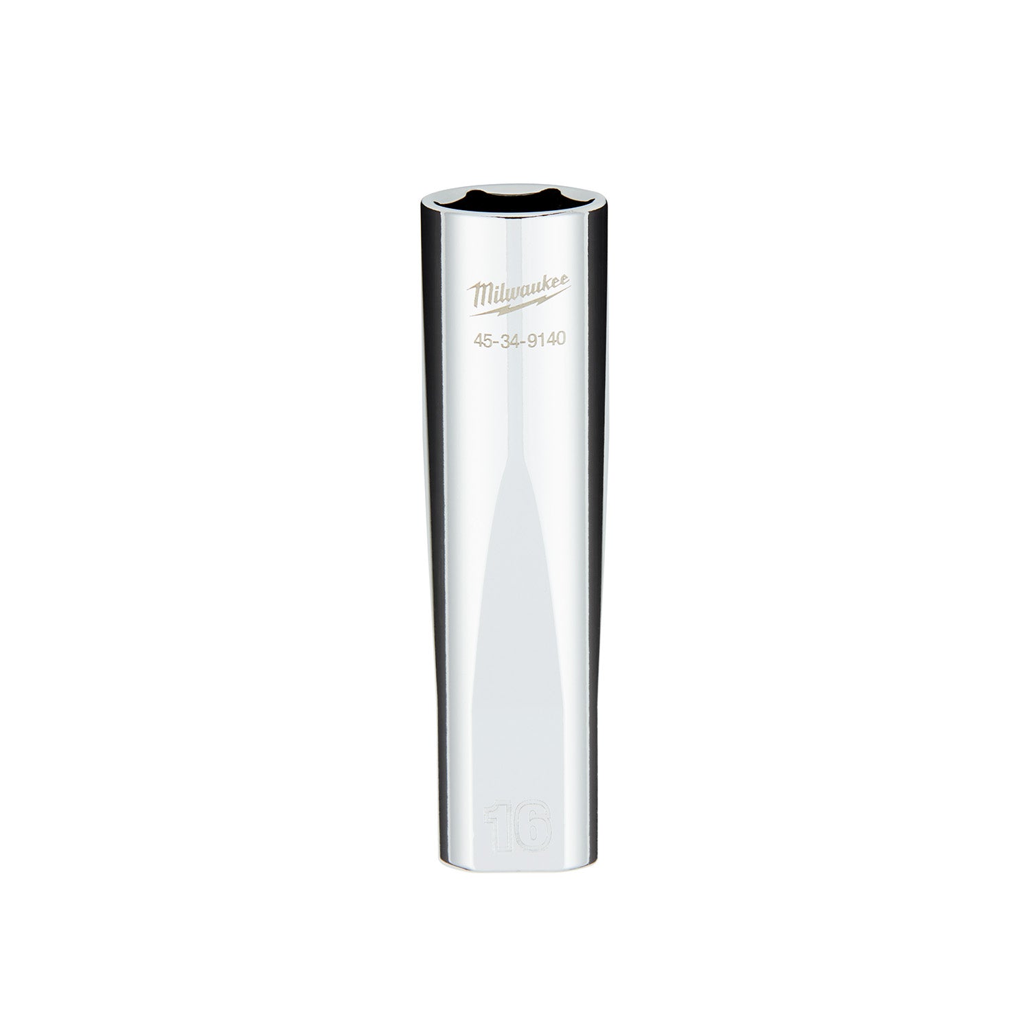 1/2" Drive 16MM Metric 6-Point Deep Socket with FOUR FLAT Sides