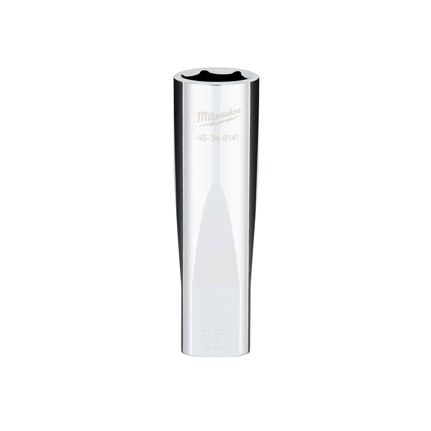 1/2" Drive 17MM Metric 6-Point Deep Socket with FOUR FLAT Sides