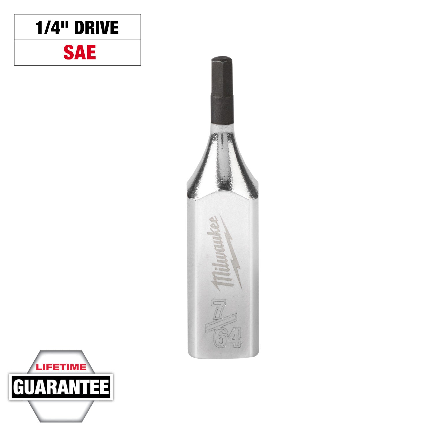 Clé à six pans creux 7/64" à entraînement 1/4