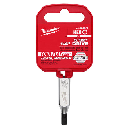 Clé à six pans creux 5/32" à entraînement 1/4