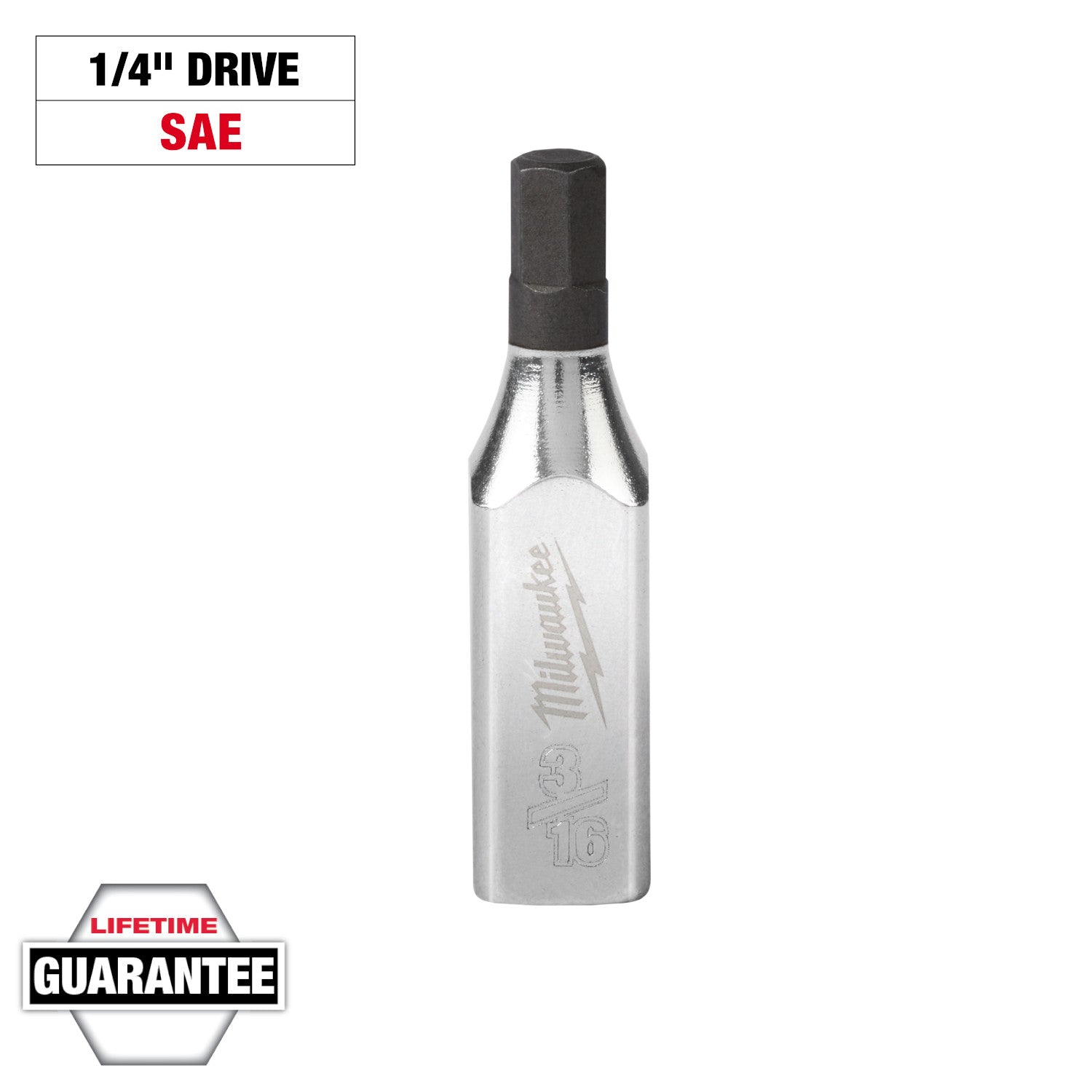 Clé à six pans creux 3/16" à entraînement 1/4