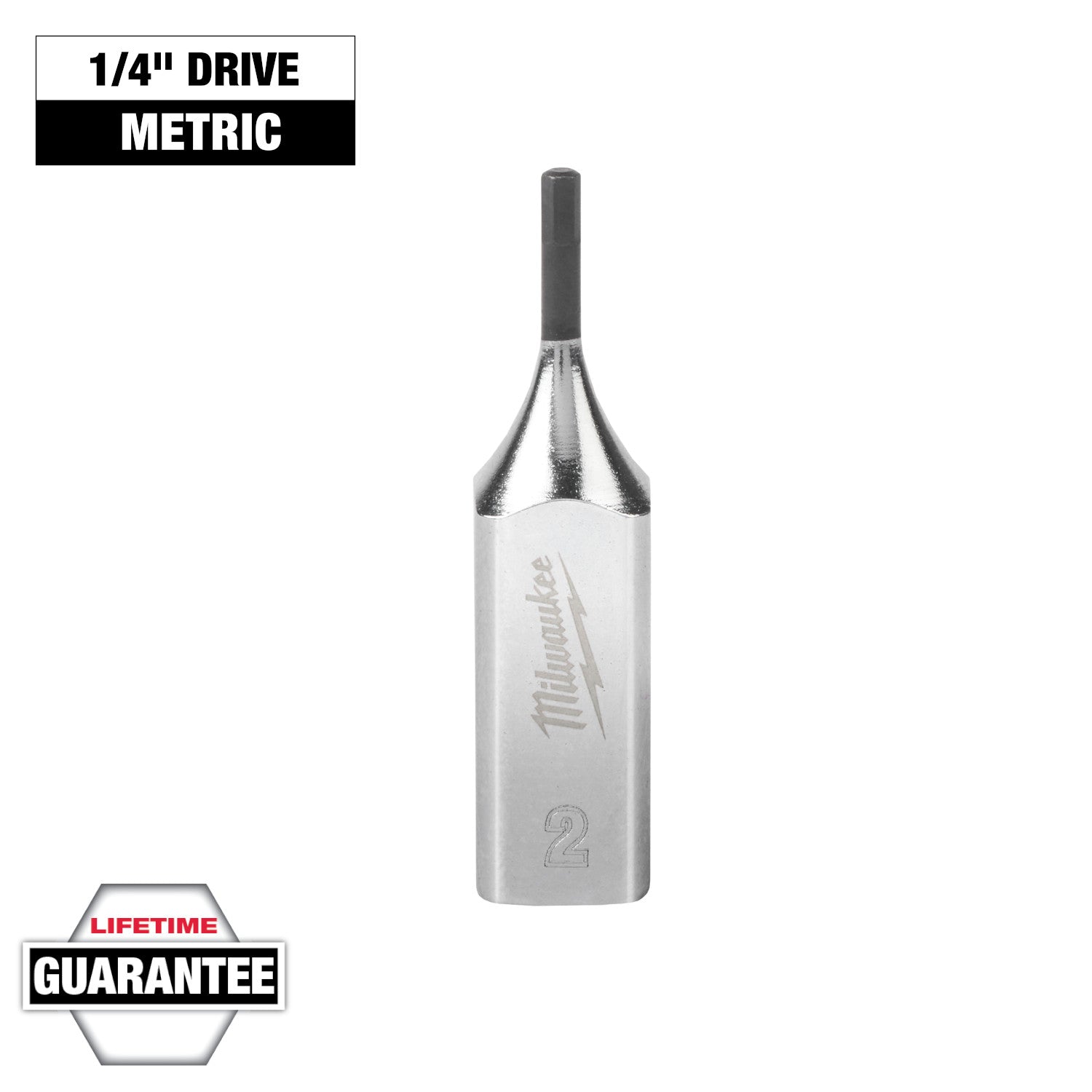 Clé à six pans creux de 2 mm à entraînement 1/4