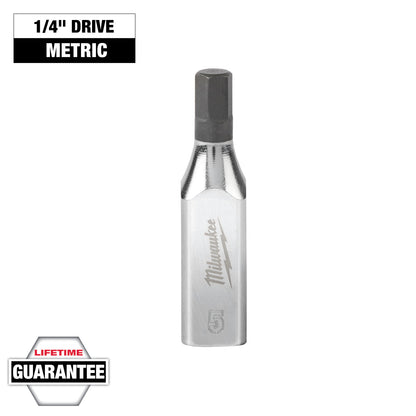 Clé à six pans creux de 5 mm à entraînement 1/4