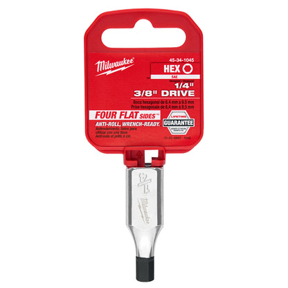 Douille 3/8" Drive 1/4" Hex Bit Socket