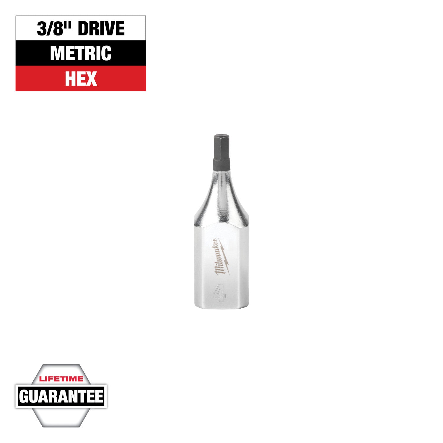 Clé à six pans creux 3/8" 4mm