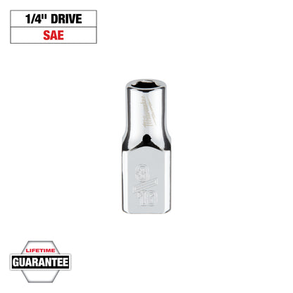 1/4" Drive 3/16" SAE Socket with FOUR FLAT Sides