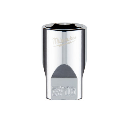 1/4" Drive 7/16" SAE Socket with FOUR FLAT Sides