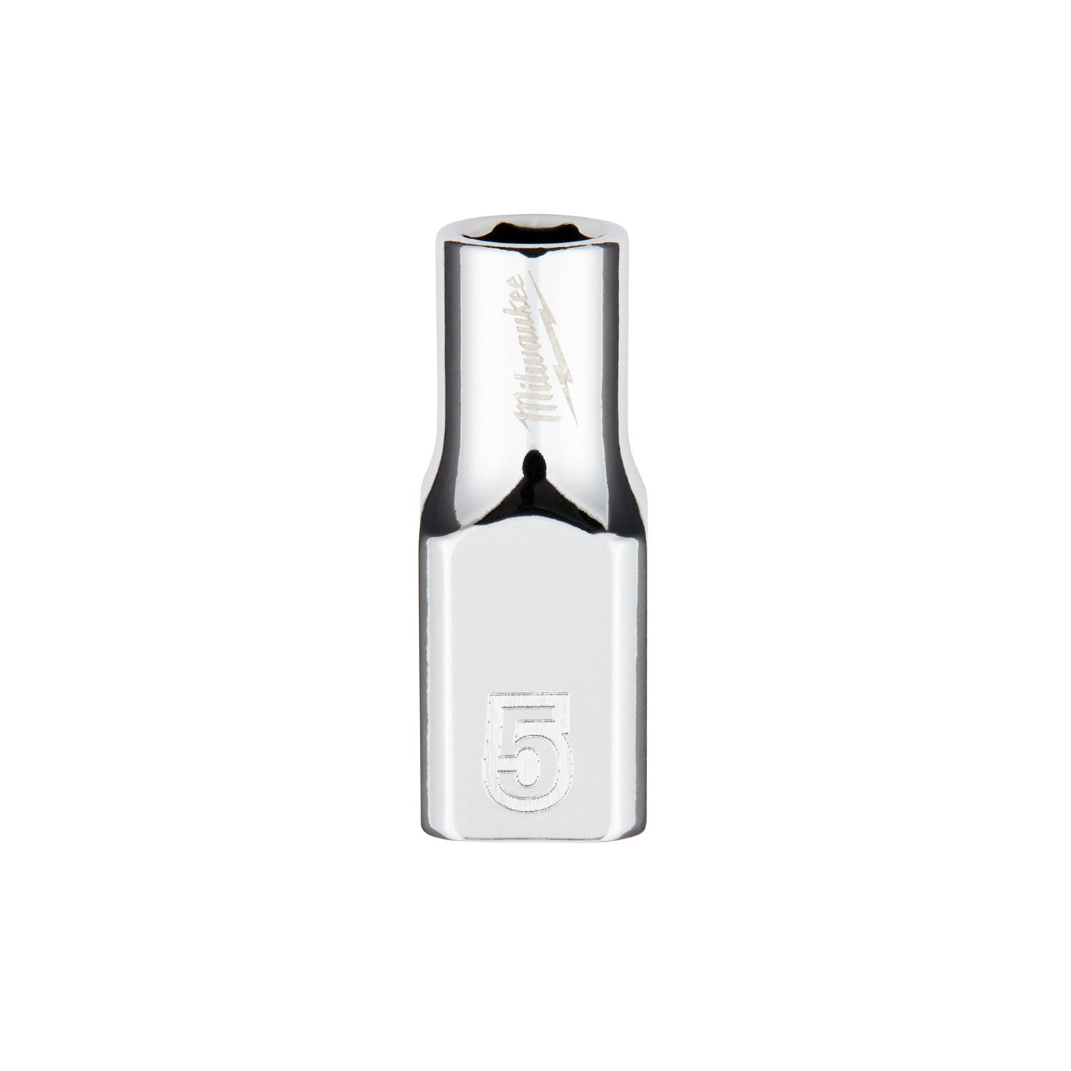 Douille métrique de 5 mm à entraînement 1/4" avec QUATRE COTES PLATES