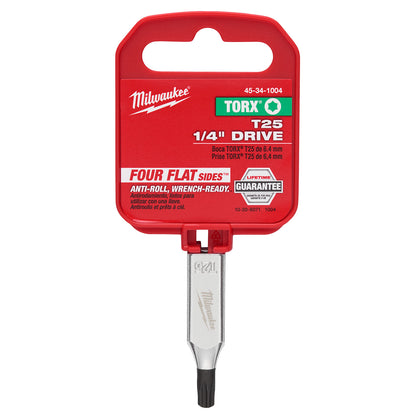 Douille à embout TORX T25 à entraînement 1/4