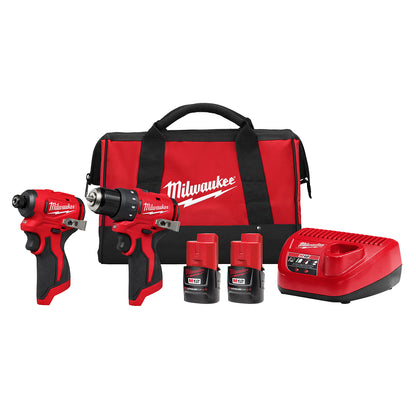 Kit combiné 2 outils M12 sous-compact sans balais