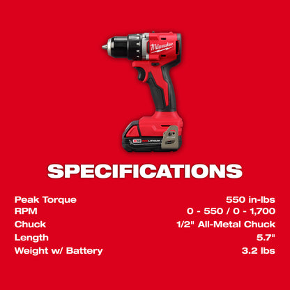 M18 Compact Brushless 1/2" Drill/Driver Kit