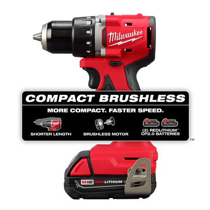 M18 Compact Brushless 1/2" Drill/Driver Kit
