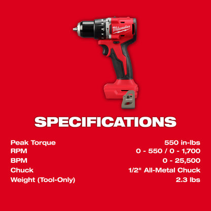 Perceuse-visseuse compacte sans balais M18 1/2