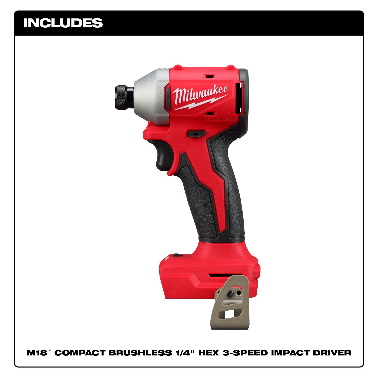 M18 Compact Brushless 1/4" Hex 3-Speed Impact Driver